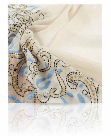 Палантин Женский ZW.EMB/BEIGE.MULT